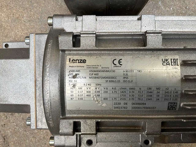 Lenze g500-h45 motorreductor (2x) - afbeelding 8 van  8