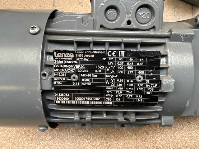 Lenze g500-h45 motorreductor (2x) - afbeelding 7 van  8
