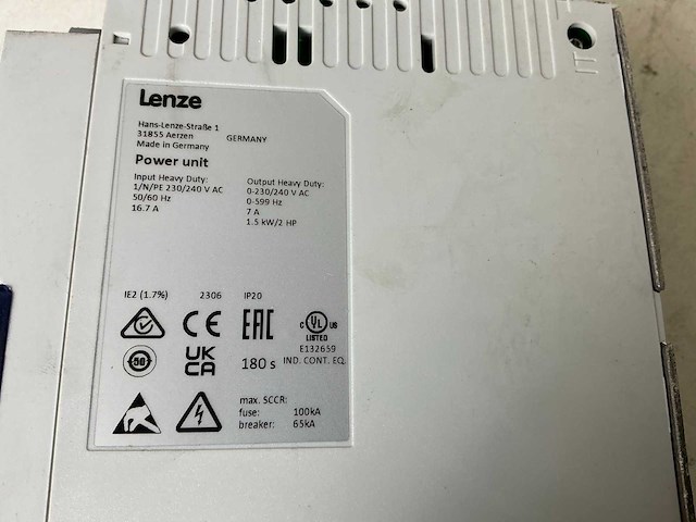 Lenze i510 frequentieregelaar (2x) - afbeelding 3 van  3
