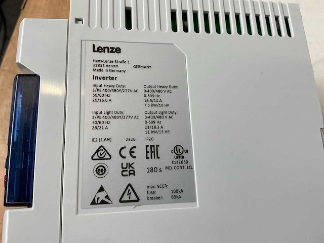 Lenze i510 i51be275f10v10000s frequentieregelaar - afbeelding 3 van  11