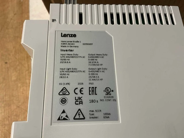 Lenze i51be275f10v10000s frequentieregelaar - afbeelding 5 van  7