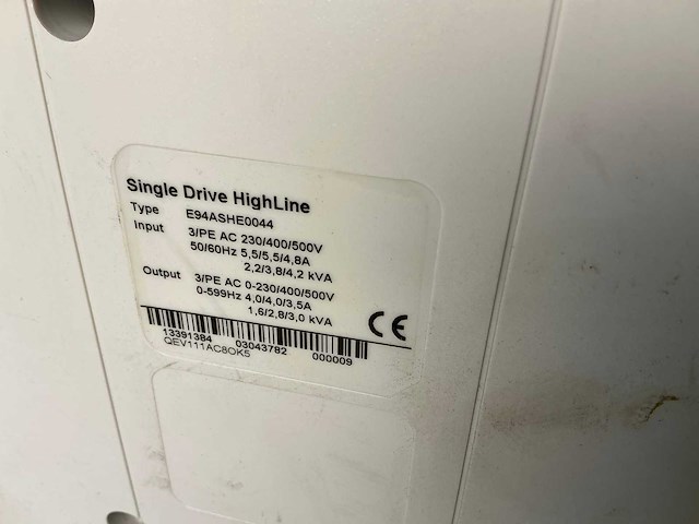 Lenze l-force e94ashe0044 single drive highline frequentieregelaar - afbeelding 5 van  5