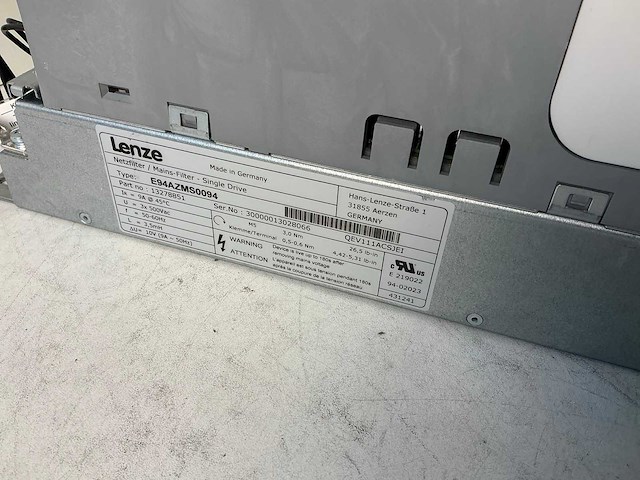 Lenze l-force e94ashe0044 single drive highline frequentieregelaar - afbeelding 8 van  9