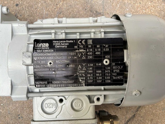 Lenze mdemaxx063-32c0c motorreductor (2x) - afbeelding 7 van  7