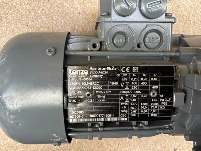 Lenze mdemaxx063-42c0c motorreductor (2x) - afbeelding 7 van  8