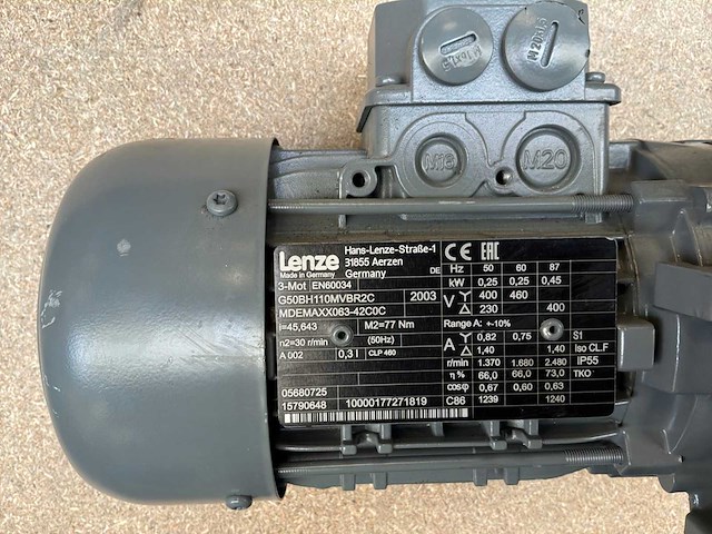 Lenze mdemaxx063-42c0c motorreductor (2x) - afbeelding 8 van  8