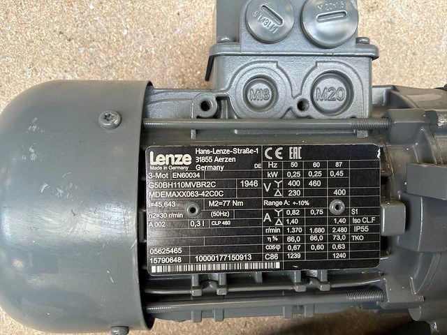 Lenze mdemaxx063-42c0c motorreductor (2x) - afbeelding 8 van  9