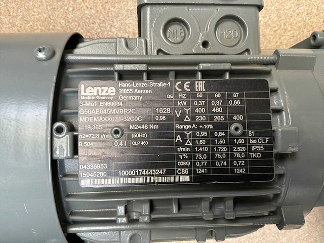 Lenze mdemaxx071-32c0c motorreductor (2x) - afbeelding 8 van  8