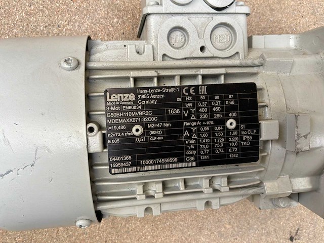 Lenze mdemaxx071-32c0c motorreductor (2x) - afbeelding 7 van  8