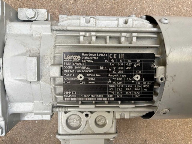 Lenze mdemaxx071-32c0c motorreductor (2x) - afbeelding 8 van  8