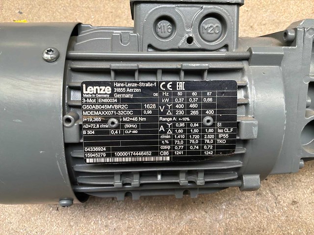 Lenze mdemaxx071-32c0c motorreductor (2x) - afbeelding 5 van  5