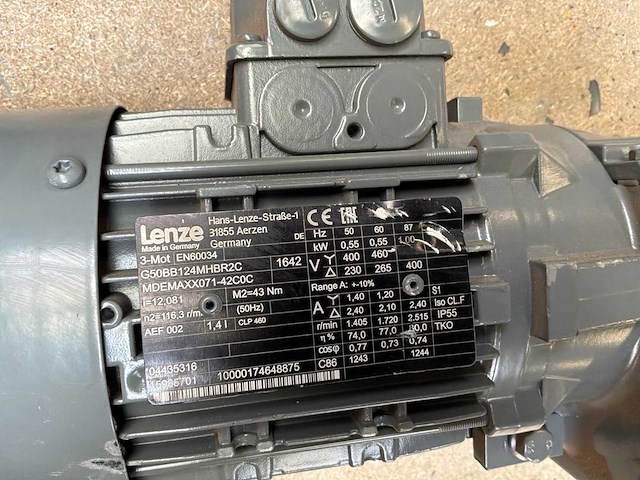 Lenze mdemaxx071-42c0c motorreductor (2x) - afbeelding 8 van  8