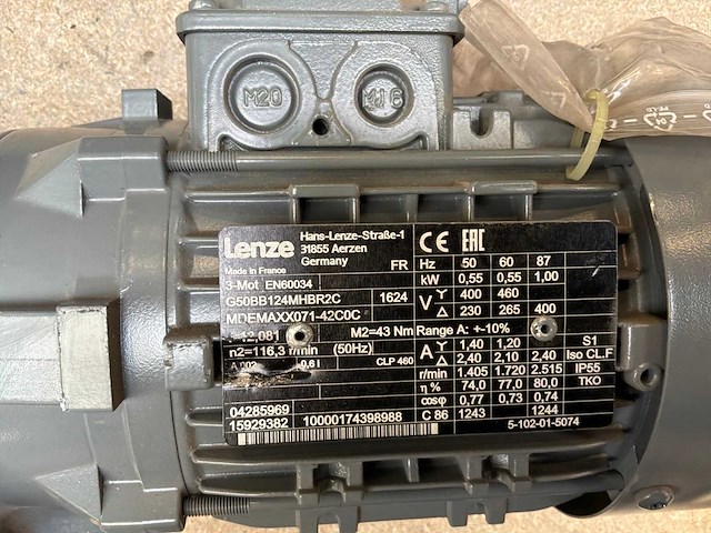 Lenze mdemaxx071-42c0c motorreductor (2x) - afbeelding 7 van  8