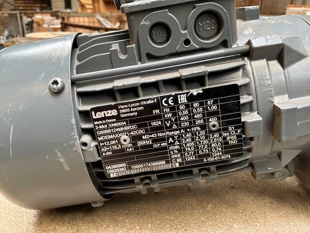 Lenze mdemaxx071-42c0c motorreductor (2x) - afbeelding 2 van  10