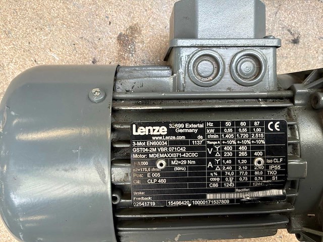 Lenze mdemaxx071-42c0c motorreductor (2x) - afbeelding 7 van  8