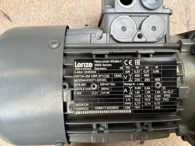 Lenze mdemaxx071-42c0c motorreductor (2x) - afbeelding 8 van  8