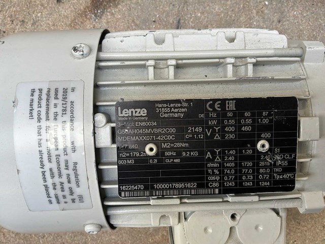 Lenze mdemaxx071-42c0c motorreductor (2x) - afbeelding 7 van  8