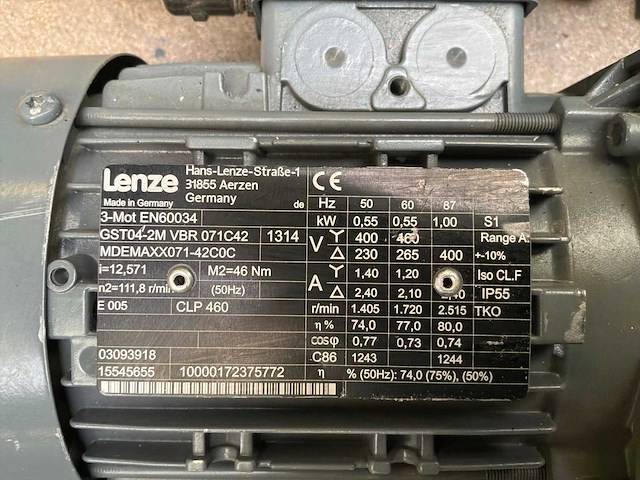Lenze mdemaxx071 motorreductor (2x) - afbeelding 10 van  10