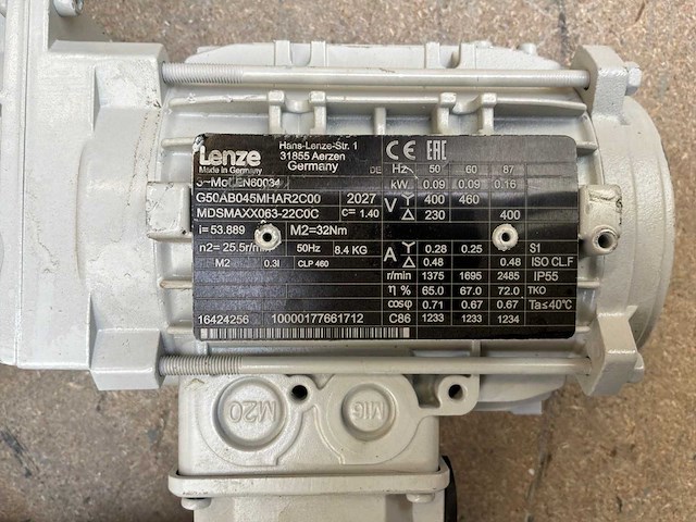 Lenze mdsmaxx063-22c0c motorreductor (2x) - afbeelding 5 van  6