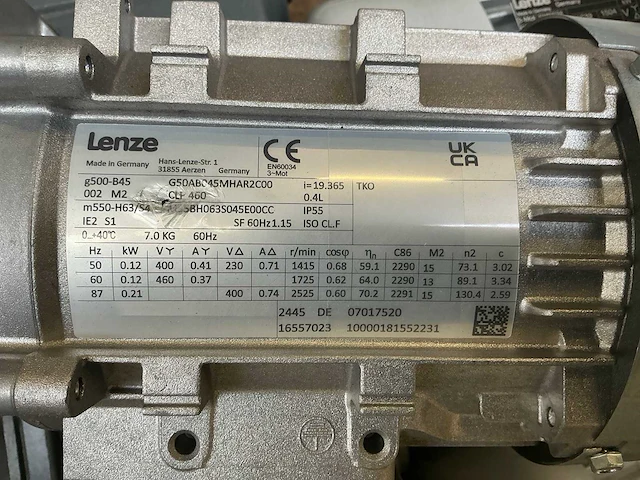 Lenze reductiemotor (13x) - afbeelding 8 van  9