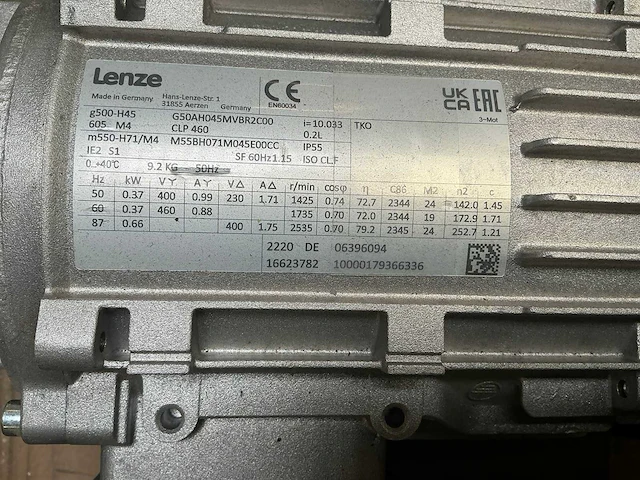 Lenze reductiemotor (13x) - afbeelding 7 van  10