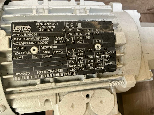 Lenze reductiemotor (13x) - afbeelding 9 van  10