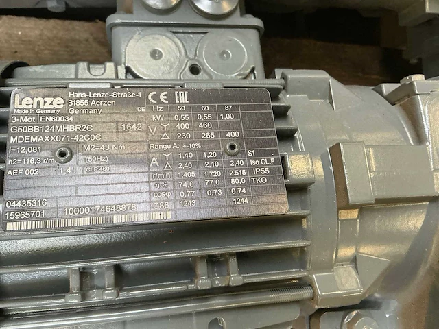 Lenze reductiemotor (9x) - afbeelding 5 van  7