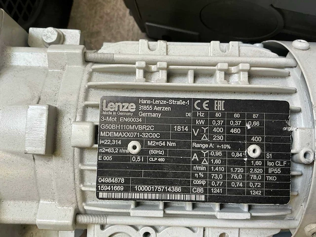 Lenze reductiemotor (9x) - afbeelding 6 van  7