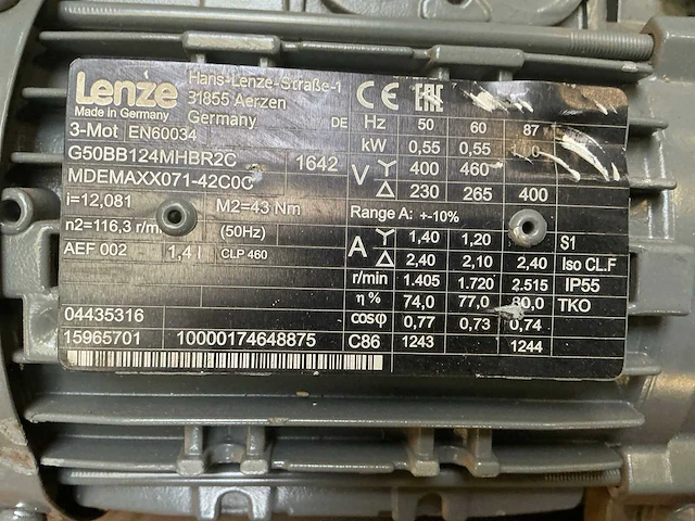 Lenze reductiemotor (9x) - afbeelding 7 van  7