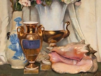 Léon frédéric (1856-1940), flower still life, 1913, oil on canvas 85 x 65 cm. (33.46 x 25.58 in.), frame: 105 x 85 cm. (41.34 x 33.46 in.) - afbeelding 5 van  6