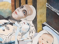Léon spilliaert (1881-1946), 'poupées devant une ferme blanche', 1933, pencil, watercolour and gouache on paper 49.6 x 66.7 cm. (19.53 x 26.26 in.), frame: 71.5 x 89 cm. (28.14 x 35.03 in.) - afbeelding 4 van  7