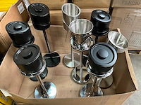 Leopold vienna diverse champagne/ijs koelers op standaard (8x) - afbeelding 1 van  7