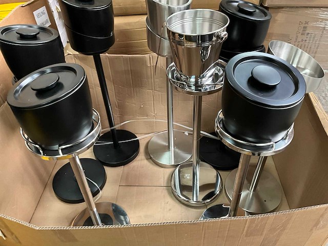 Leopold vienna diverse champagne/ijs koelers op standaard (8x) - afbeelding 2 van  7