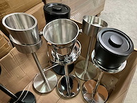 Leopold vienna diverse champagne/ijs koelers op standaard (8x) - afbeelding 6 van  7