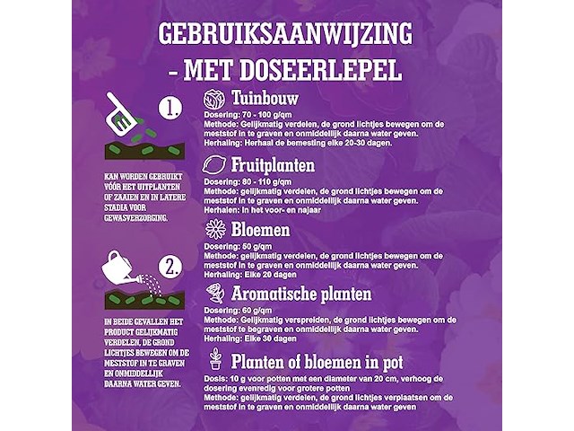 Lerava® universele meststof [biologisch] - 4x800g, 2 verpakkingen - afbeelding 3 van  6