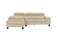 Leren hoekbank - taupe - linkerhoek - afbeelding 3 van  7