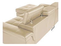 Leren hoekbank - taupe - linkerhoek - afbeelding 4 van  7