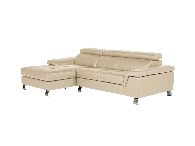 Leren hoekbank - taupe - linkerhoek - afbeelding 5 van  7