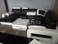 Leren hoeklounge met tafels - afbeelding 5 van  6