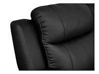 Leren relax hoekbank - zwart - afbeelding 3 van  6