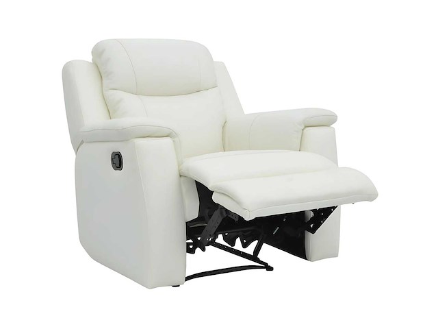 Leren relaxstoel - ivoorwit - afbeelding 2 van  4