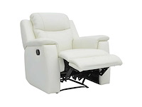 Leren relaxstoel - ivoorwit - afbeelding 2 van  4