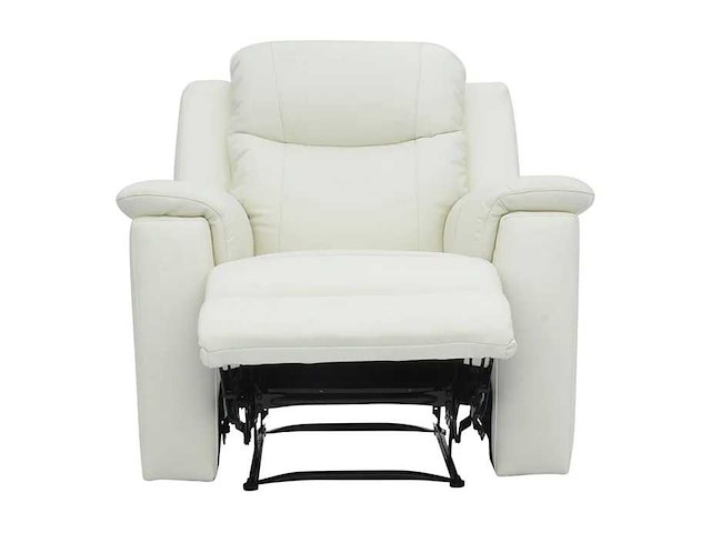 Leren relaxstoel - ivoorwit - afbeelding 3 van  4