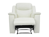 Leren relaxstoel - ivoorwit - afbeelding 3 van  4