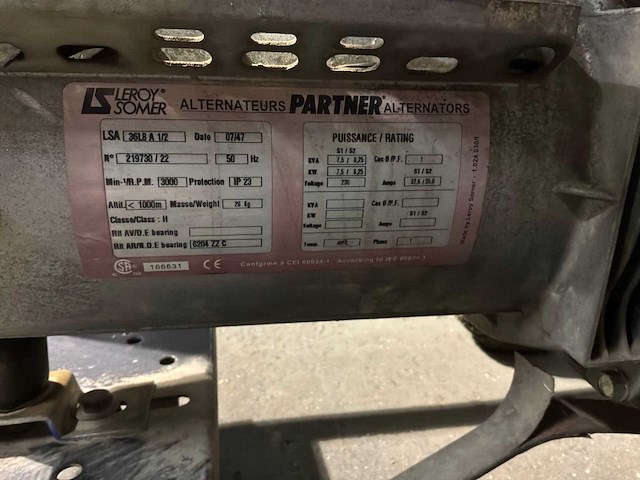 Leroy somer stroomgenerator - afbeelding 4 van  6