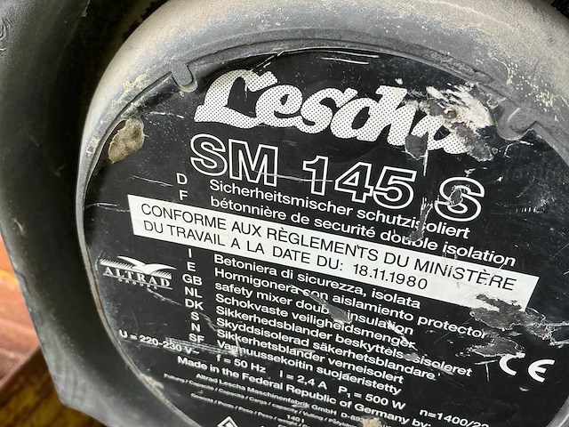 Lescha sm145s betonmolen - afbeelding 4 van  4