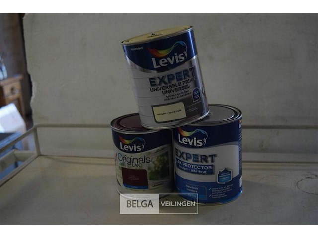 Levis diverse lakken & universele primer okergeel - afbeelding 1 van  4