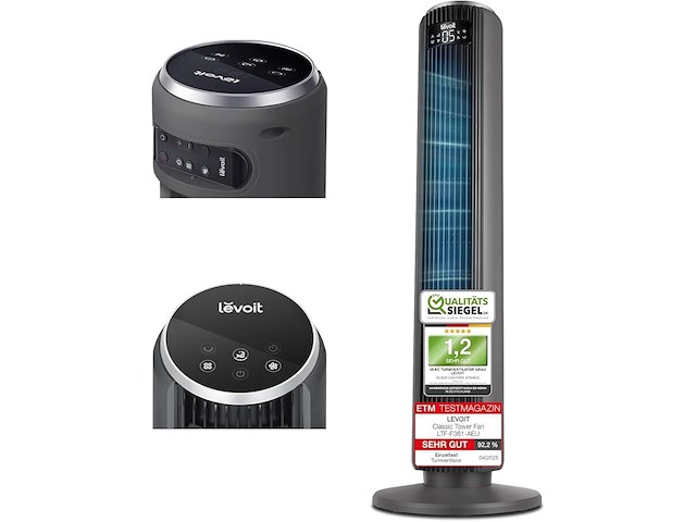 Levoit zeer stille 23 db torenventilator - afbeelding 1 van  1