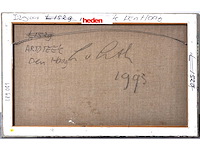 Lex van lith - abstracte tuincompositie - olie op doek - 50x80 cm - afbeelding 3 van  12