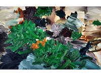 Lex van lith - abstracte tuincompositie - olie op doek - 50x80 cm - afbeelding 1 van  12